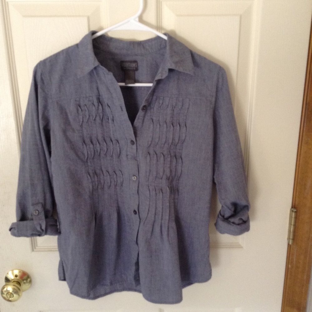 Additions by Chicos Chambray Button Down